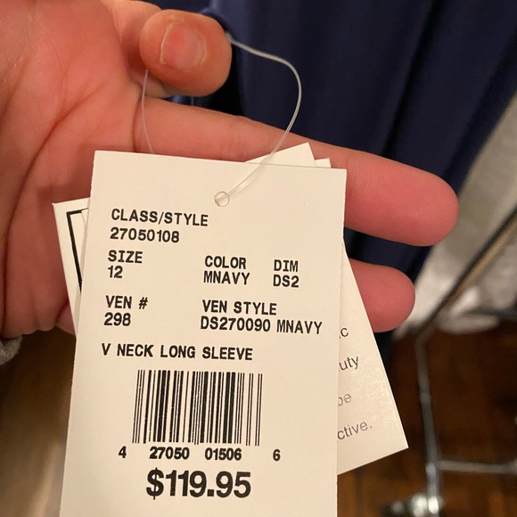 Brand new David’s Bridal Formal Dress Size 12 color Navy - Picture 11 of 11